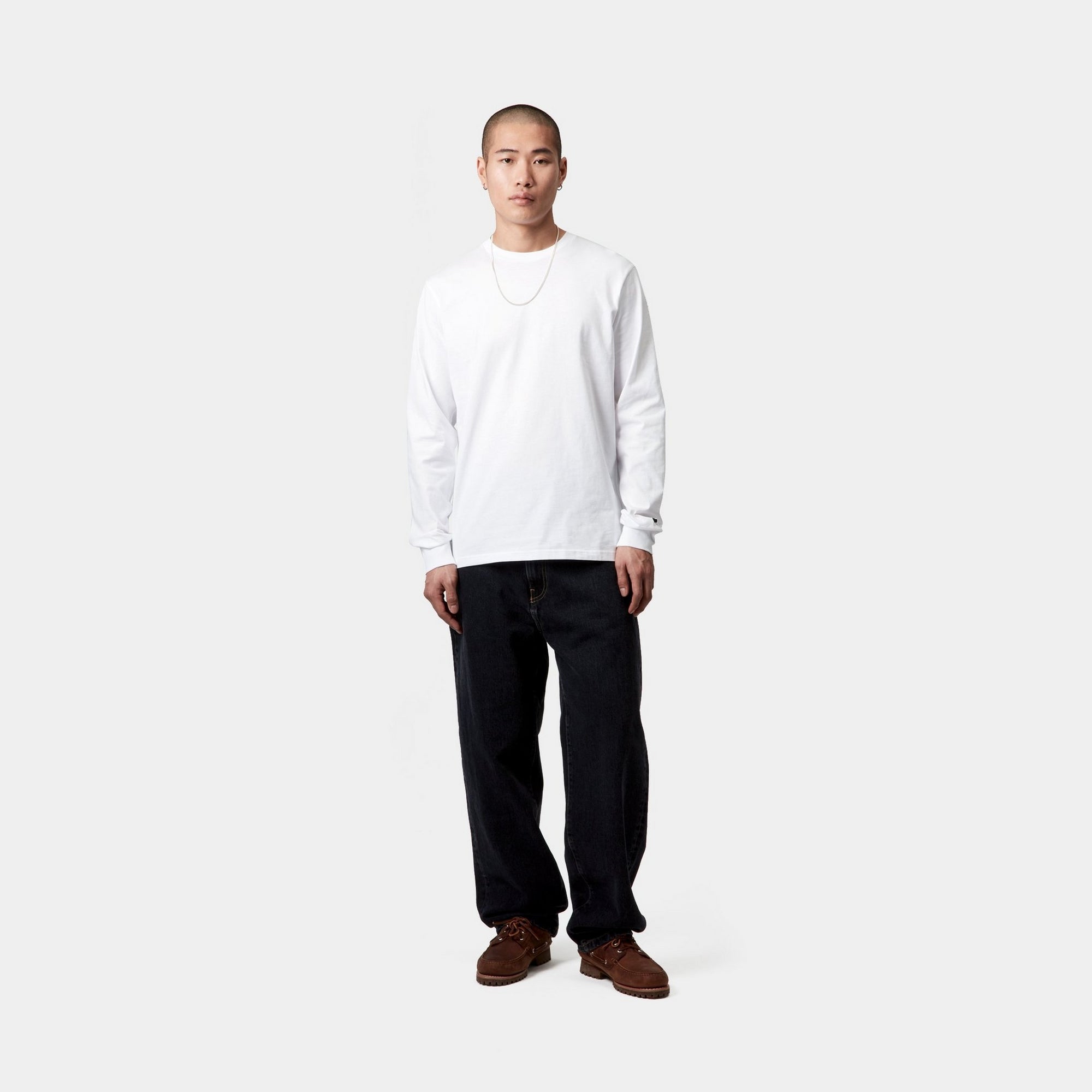 Aaron Men's Casual Pants - Black Stone Washed Denim for Everyday Wear & Outdoor Activities