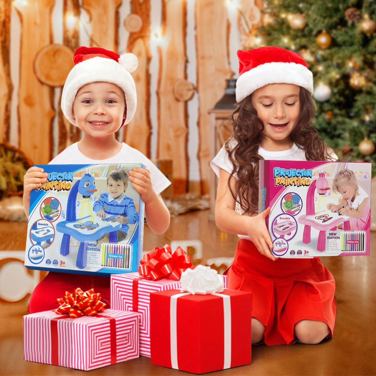 BAKAM Kids Drawing Projector Table - Light & Music Tracing Art Desk for Ages 4-7 | Preschool Learning Toy with Smart Sketch Projector | Perfect Birthday Gift for Girls & Boys | Ideal for Home, Classroom & Creative Play