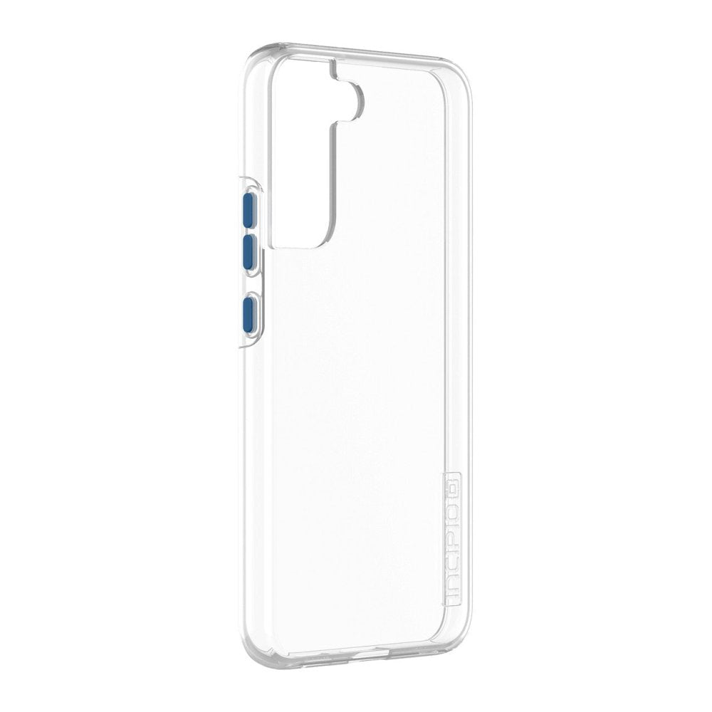 Incipio DualPro Classic+ Case for Samsung Galaxy S22+ - Clear Protective Cover with Clear & Atlantic Blue Buttons | Shockproof Phone Case for Everyday Use & Outdoor Activities