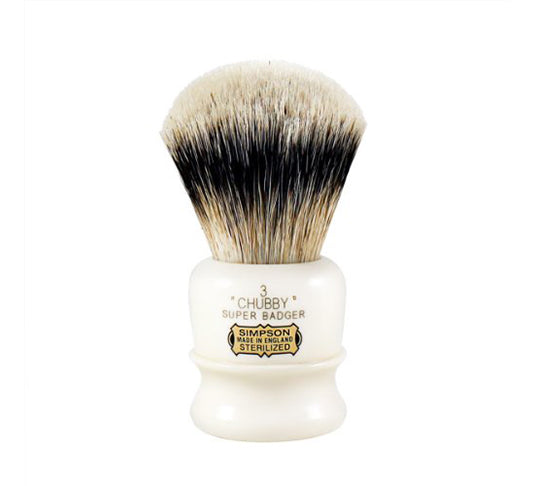 Premium Chubby CH3 Super Badger Shaving Brush for Men - Soft & Dense Badger Hair, Ergonomic Handle for Smooth Shaving - Perfect for Wet Shaving, Grooming Kits & Luxury Gifts