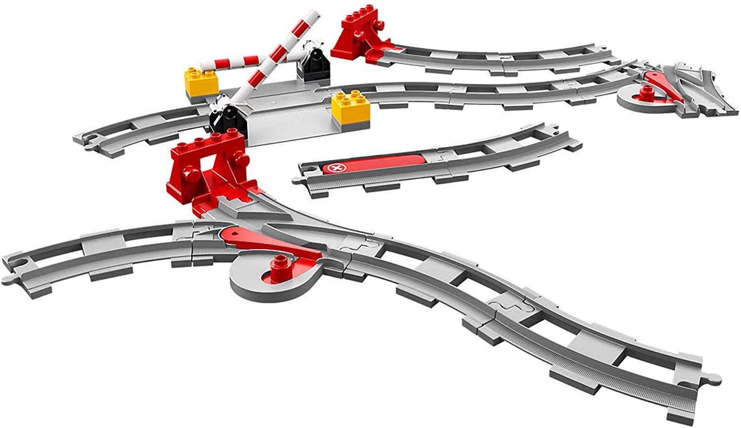 LEGO Duplo Steam Train Set (10874) with Railway Bridge (10872) & Tracks (10882) – Educational Building Blocks Toy for Toddlers – Perfect for Pretend Play & Early STEM Learning