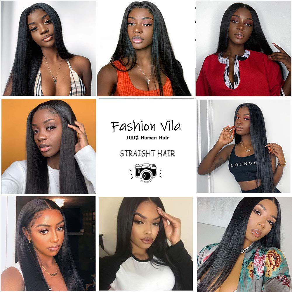 100% Unprocessed Brazilian Virgin Straight Hair 3 Bundles with Free 22