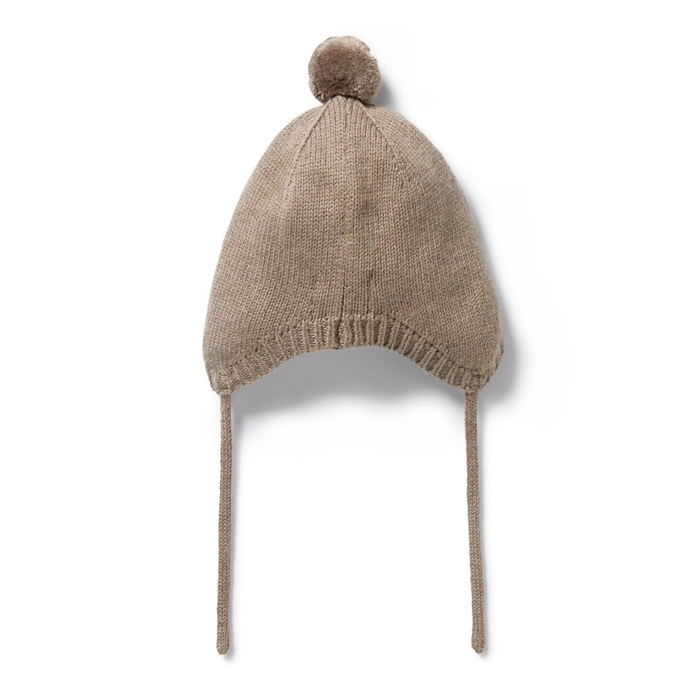 Handmade Walnut Knitted Bonnet for Women - Soft & Warm Winter Beanie Hat - Perfect for Cold Weather, Outdoor Activities & Fashion Accessories