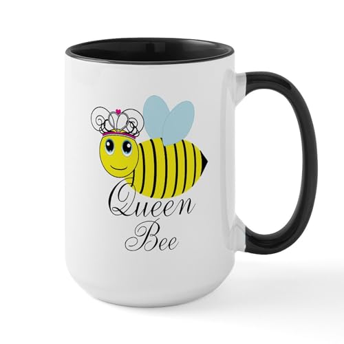 White/Black Inside - Queen Bee Mugs