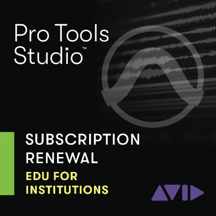 Avid Pro Tools Studio 1-Year Subscription Renewal for Schools & Universities - Digital Download for Music Production & Audio Engineering Classes