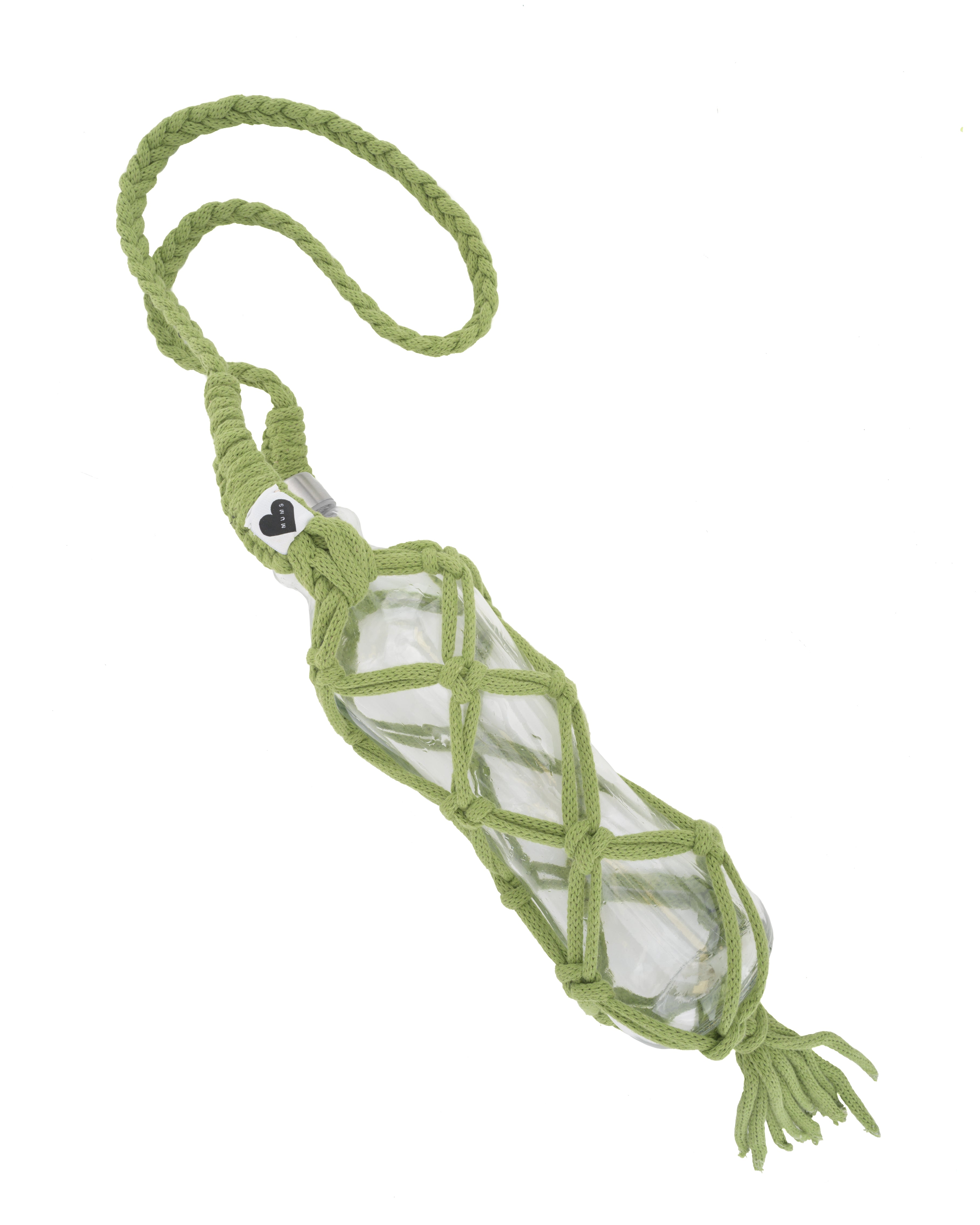 Handmade Macrame Bottle Holder for Wine & Water Bottles - Boho Chic Home Decor & Outdoor Picnic Accessory