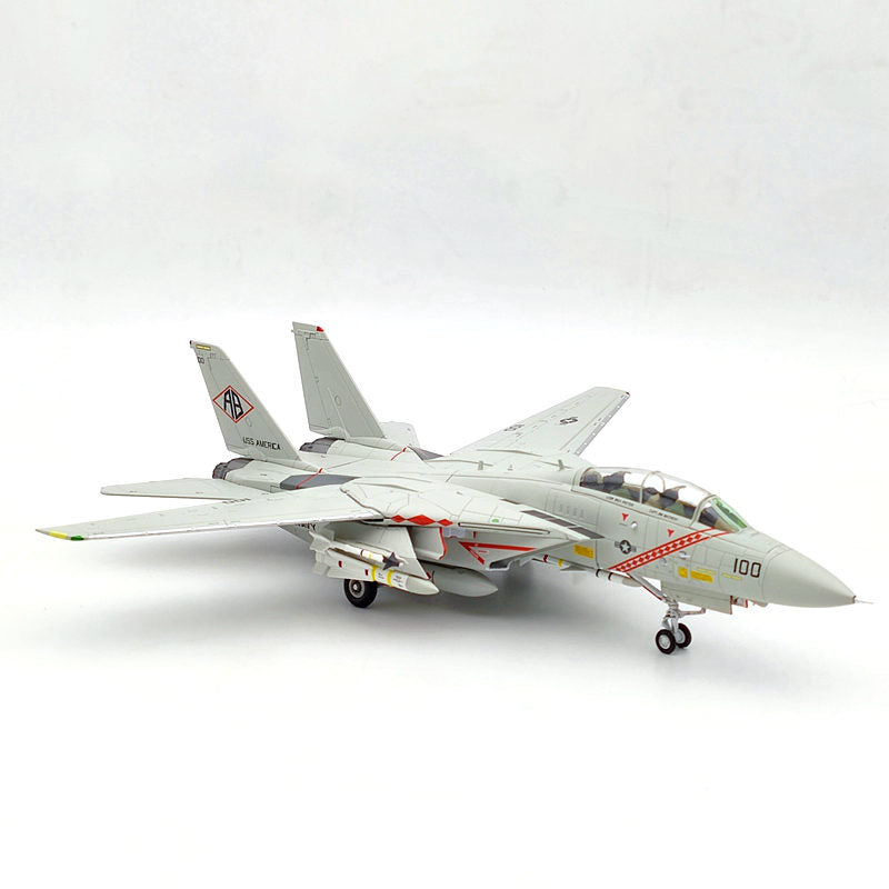 1/72 Scale CW F-14A Tomcat VF-102 Diamondbacks BUNO 159466 USS America Diecast Aircraft Model - Perfect Gift for Collectors & Aviation Enthusiasts | Display, Home Decor, Military Memorabilia