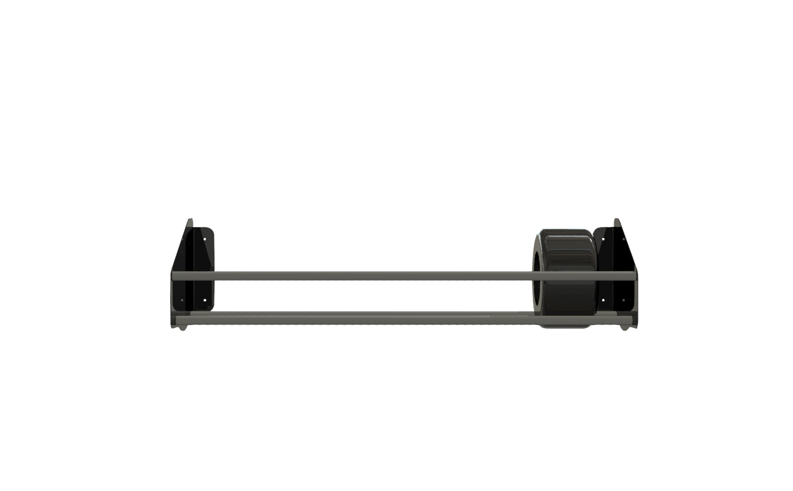 4' Heavy Duty Trailer Wall Tire Rack - Durable Steel Storage Organizer for Trucks, ATVs & Trailers - Perfect for Garage, Workshop & Outdoor Storage