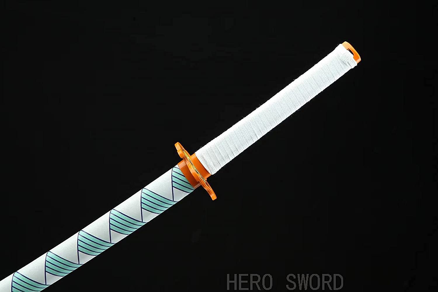 HERO SWORD Japanese Anime Katana - Hand Forged 1045 Carbon Steel Samurai Sword, Full Tang Handmade Sharp Practical Blade - Perfect for Cosplay, Martial Arts Training & Demon Slayer Collection