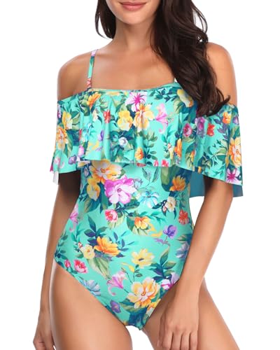Blue Green Floral