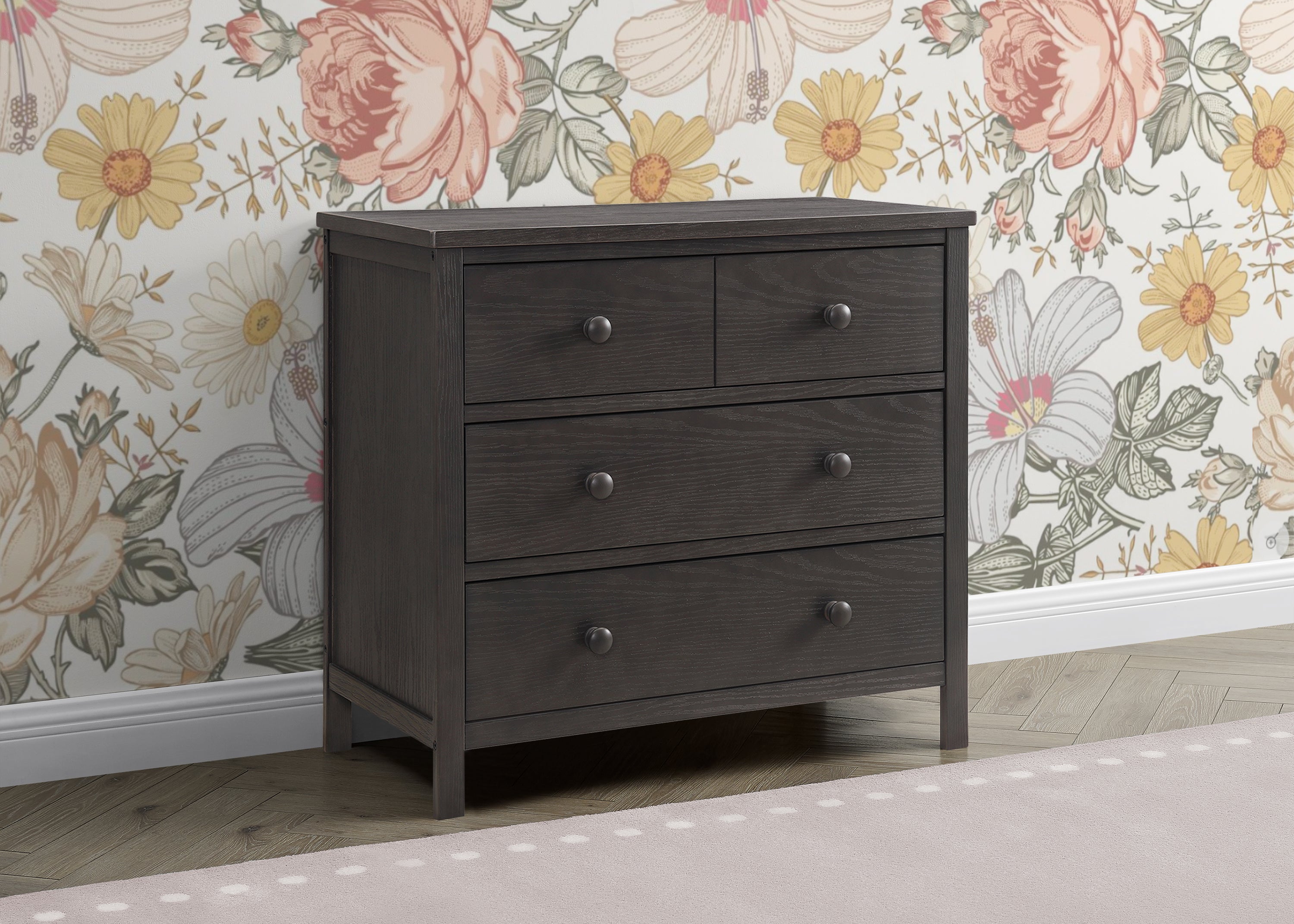 Sweet Beginnings 3 Drawer Dresser - White Nursery Dresser with Soft-Close Drawers for Baby Room Organization | Perfect for Baby Clothes, Diapers & Nursery Storage