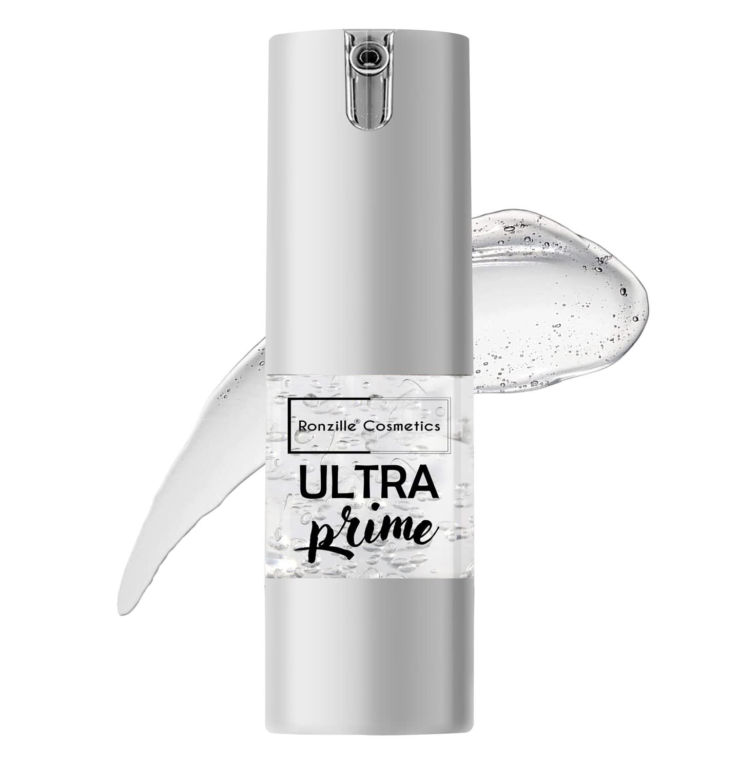 RONZILLE Ultra Prime Makeup Face Primer - 25ml Silicone Finish Airless Pump (Transparent) | Smoothing Base for Flawless Makeup Application | Perfect for Daily Wear, Photo Shoots & Special Occasions