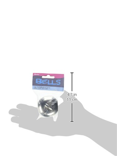 Darice 1-Pack Silver Jingle Bells (12mm) - Premium Craft Bells for DIY Christmas Ornaments, Holiday Decorations, Gift Wrapping & Costume Accessories