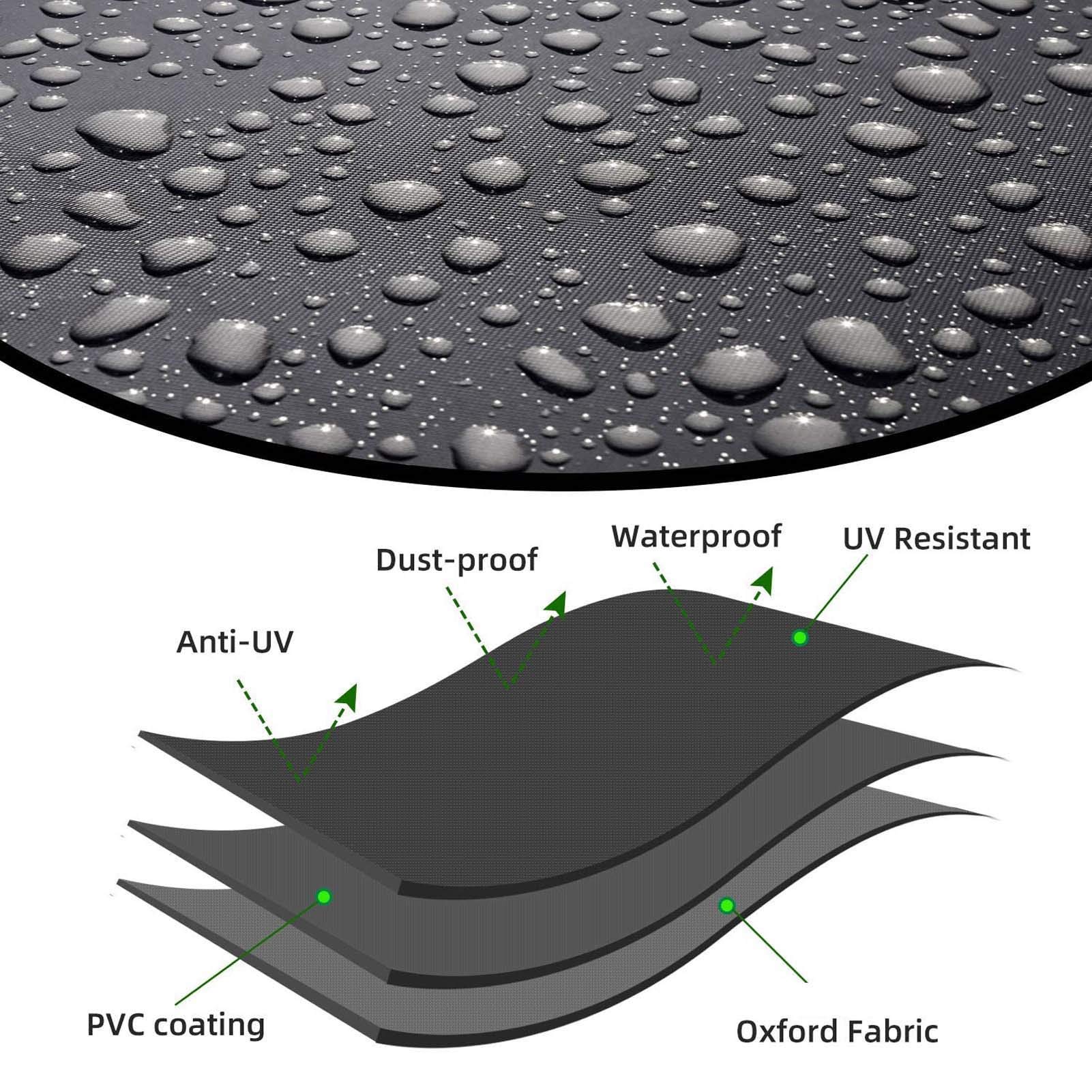 Heavy Duty 420D Oxford Polyester Outdoor Furniture Cover 118x98x35 Inches - Waterproof, UV Resistant, Tear-Resistant Patio Table Cover for Garden, Deck, Backyard - Perfect for All Weather Protection