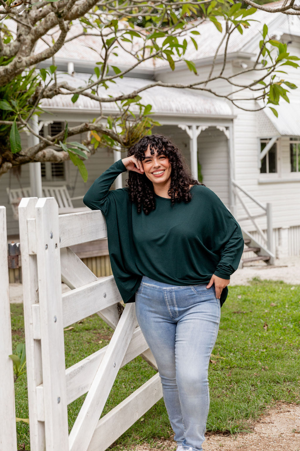 Stylish Harlow Knit Top in Forest Green - Soft & Comfortable Women's Casual Sweater for Everyday Wear | Perfect for Fall & Winter Outfits