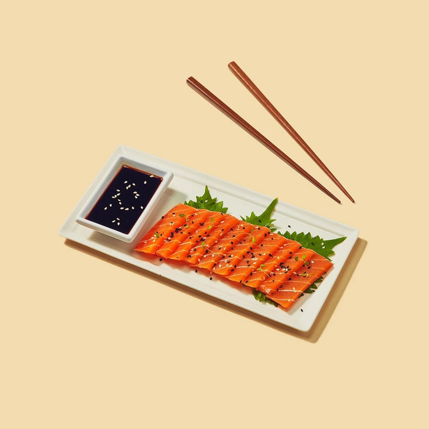 Boldly Vegan Salmon Sashimi - 10 Pack Plant-Based Frozen Seafood, Soy-Free & Non-GMO, Healthy Vegan Fish Alternative for Sushi, Poke Bowls & Vegan Diets | Nordic Catch by Boldly