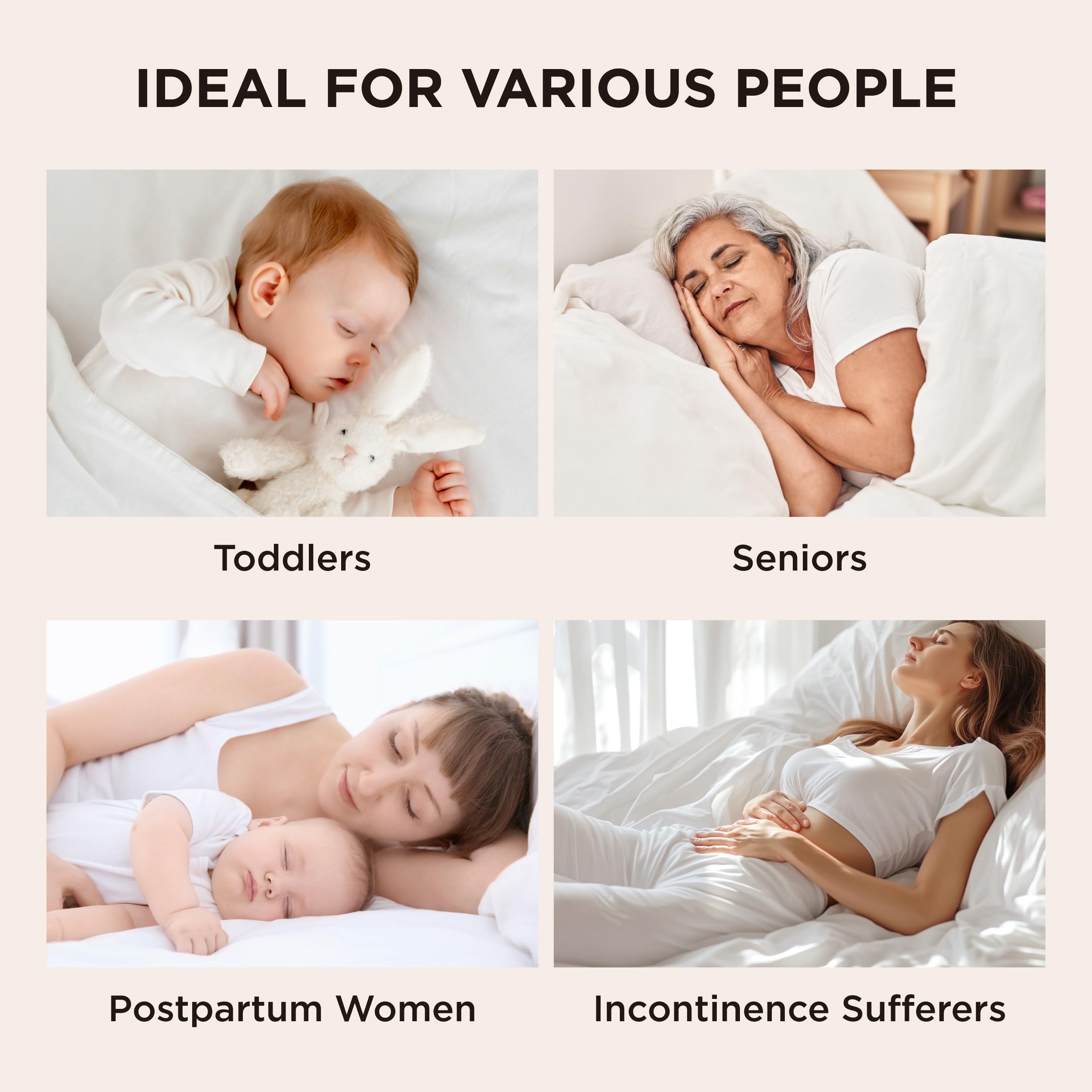 Bedsure Waterproof Mattress Protector Queen Size (60x80 Inches) - Quilted Fitted Mattress Pad Topper with 8-21