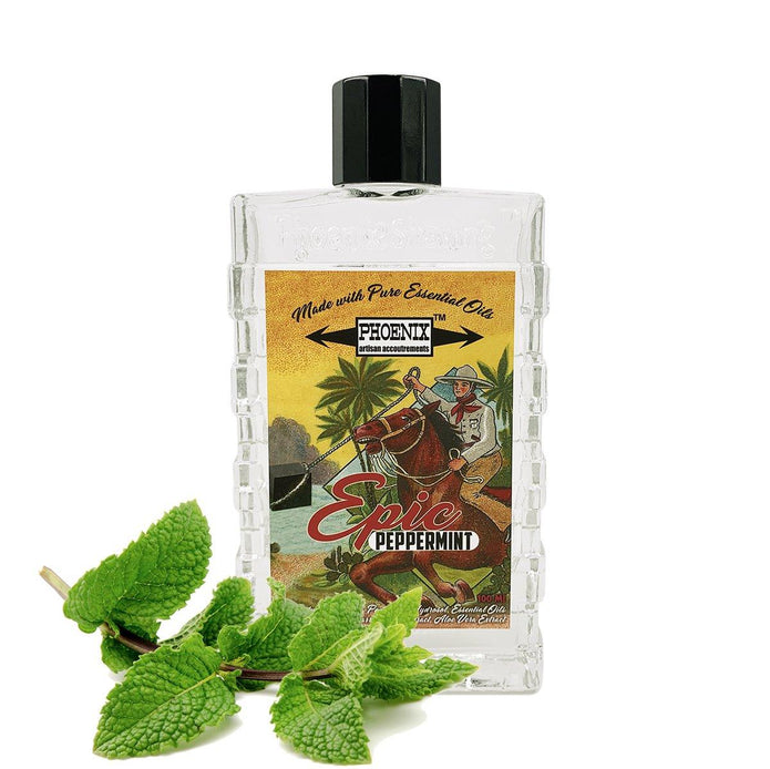 Phoenix Shaving | Epic Peppermint Aftershave & Cologne for Men - Refreshing Post-Shave Scent & Cologne - Perfect for Daily Grooming & Special Occasions