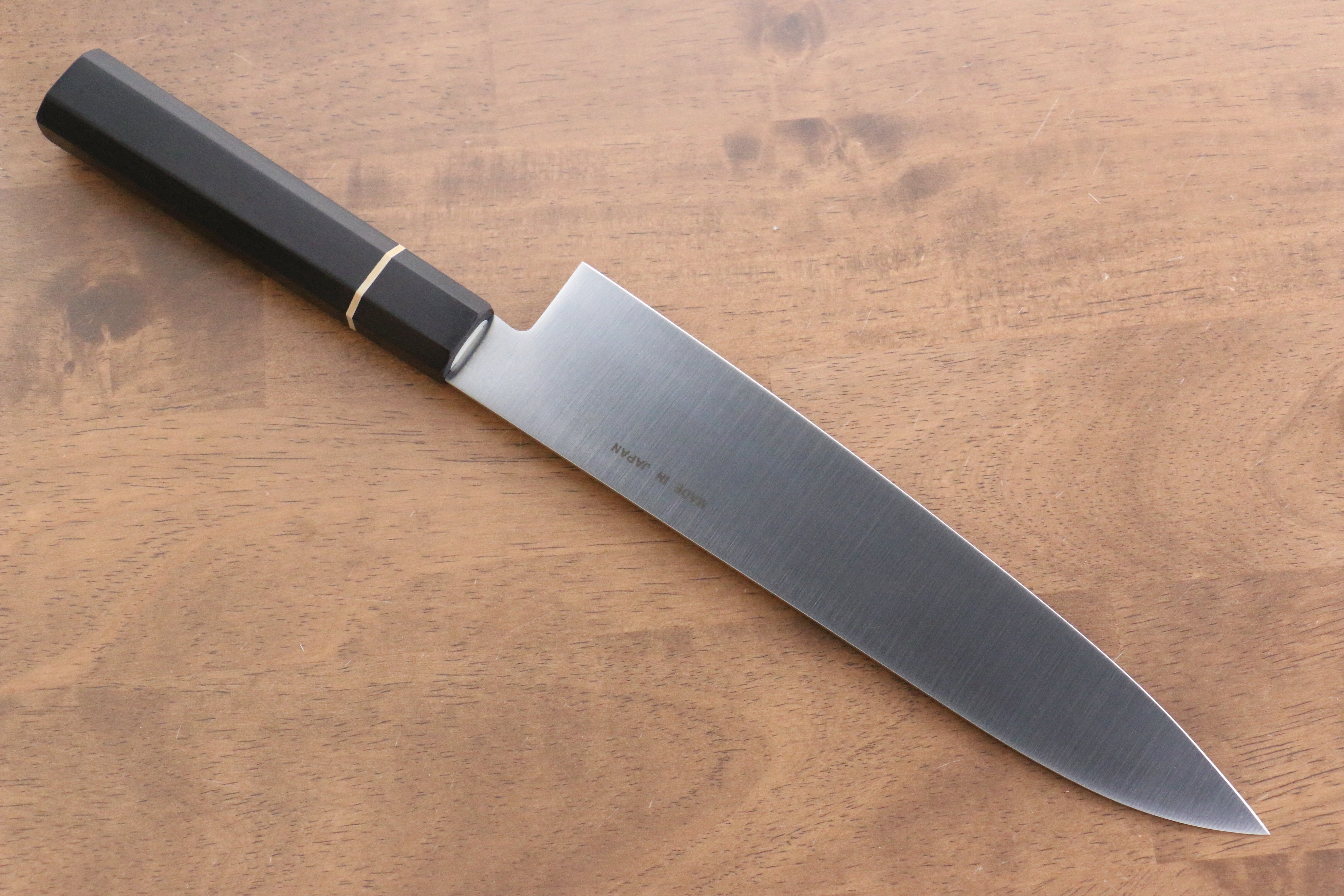 Premium Seisuke Molybdenum Gyuto 210mm Chef Knife - Japanese Black Pakkawood Handle - Professional Kitchen Knife for Sushi, Meat Cutting & Vegetable Chopping