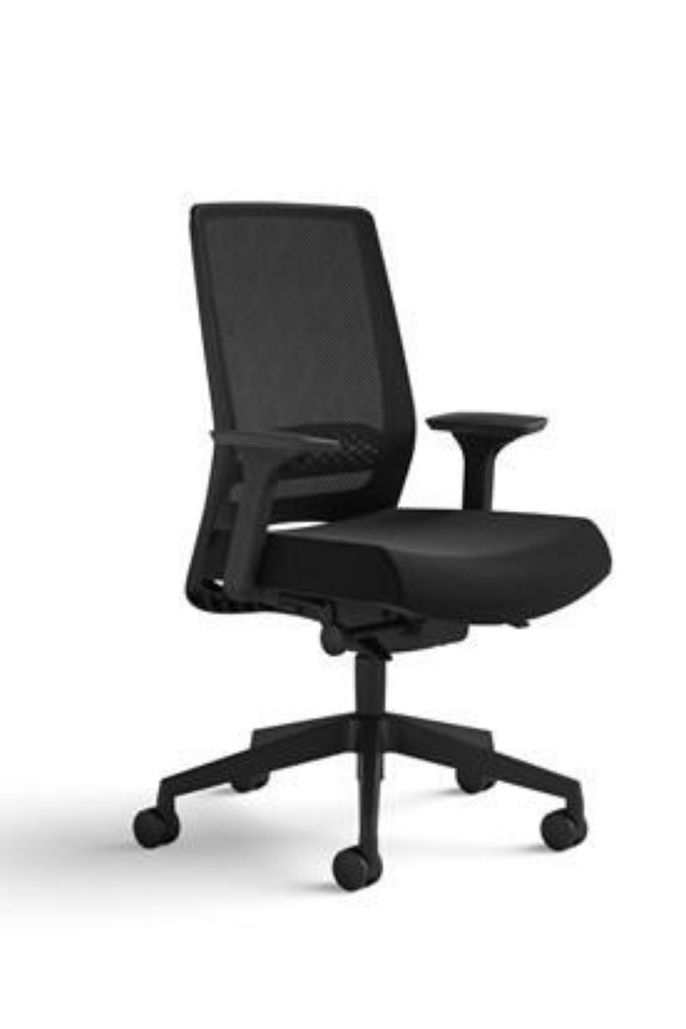 Safco Medina 6830STBL Mesh Back Deluxe Task Chair - Ergonomic Office Chair for Comfortable Workspaces & Home Offices
