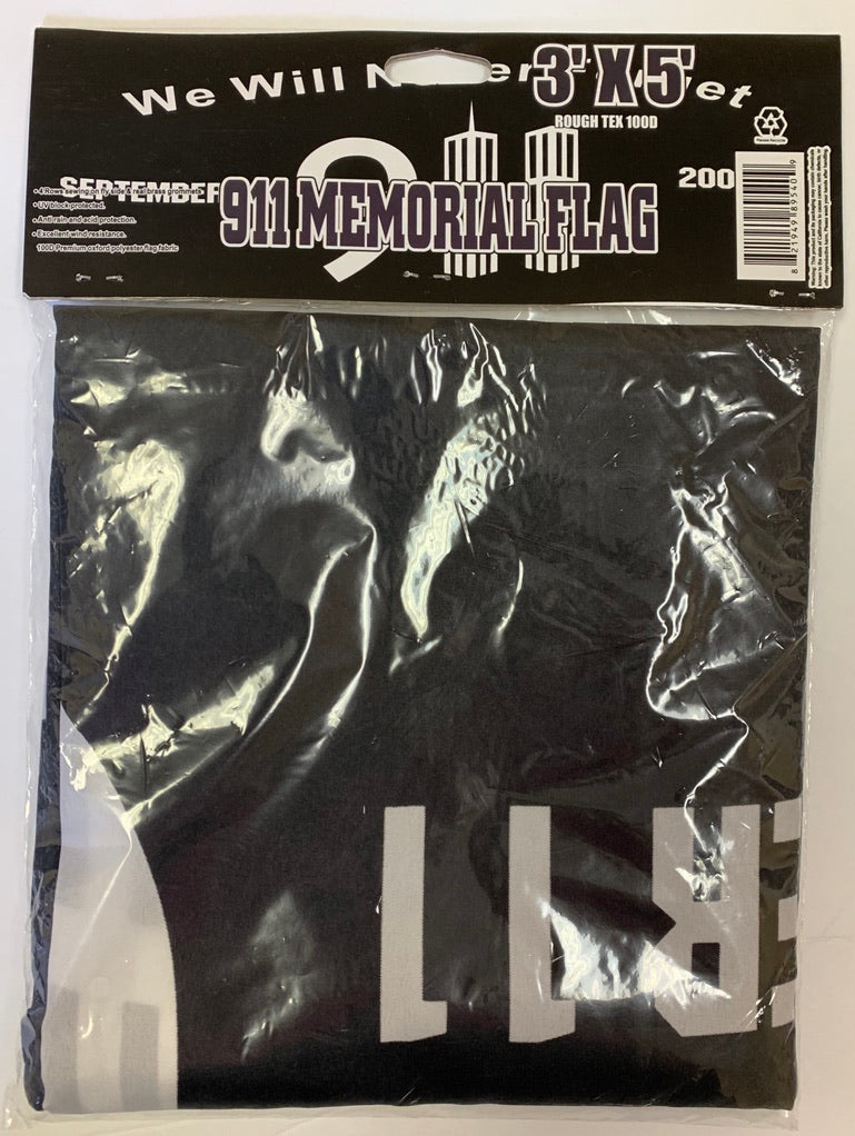 911 Memorial 3'X5' American Flag - ROUGH TEX® 100D Heavy Duty Polyester - We Will Never Forget - Perfect for Outdoor Display, Home Decoration & Patriotic Events