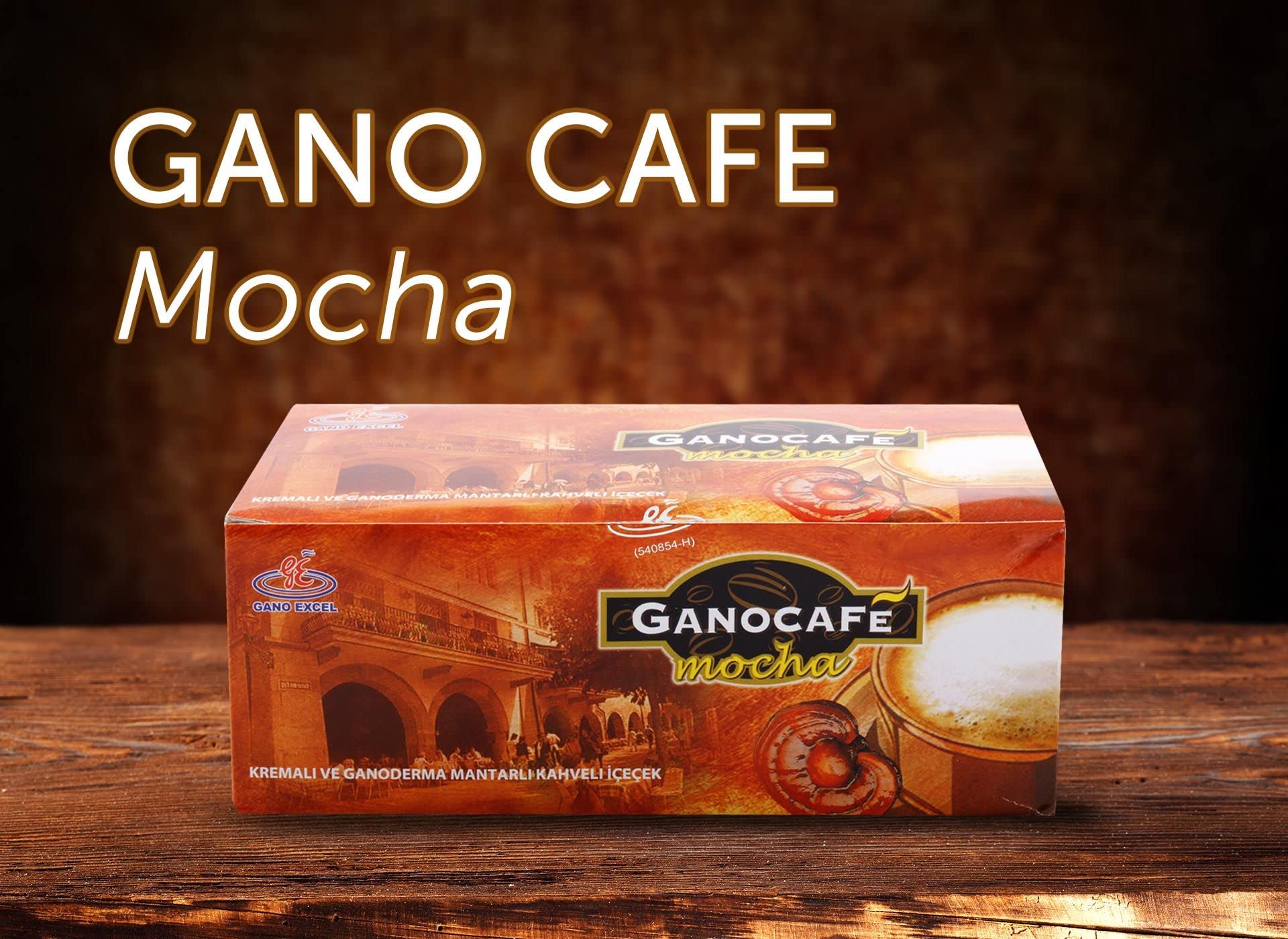 Premium Gano Cafe Mocha Coffee with Ganoderma - 6 Boxes (90 Sachets) | Immune Support & Energy Boost | Perfect for Office, Travel & Home Brewing