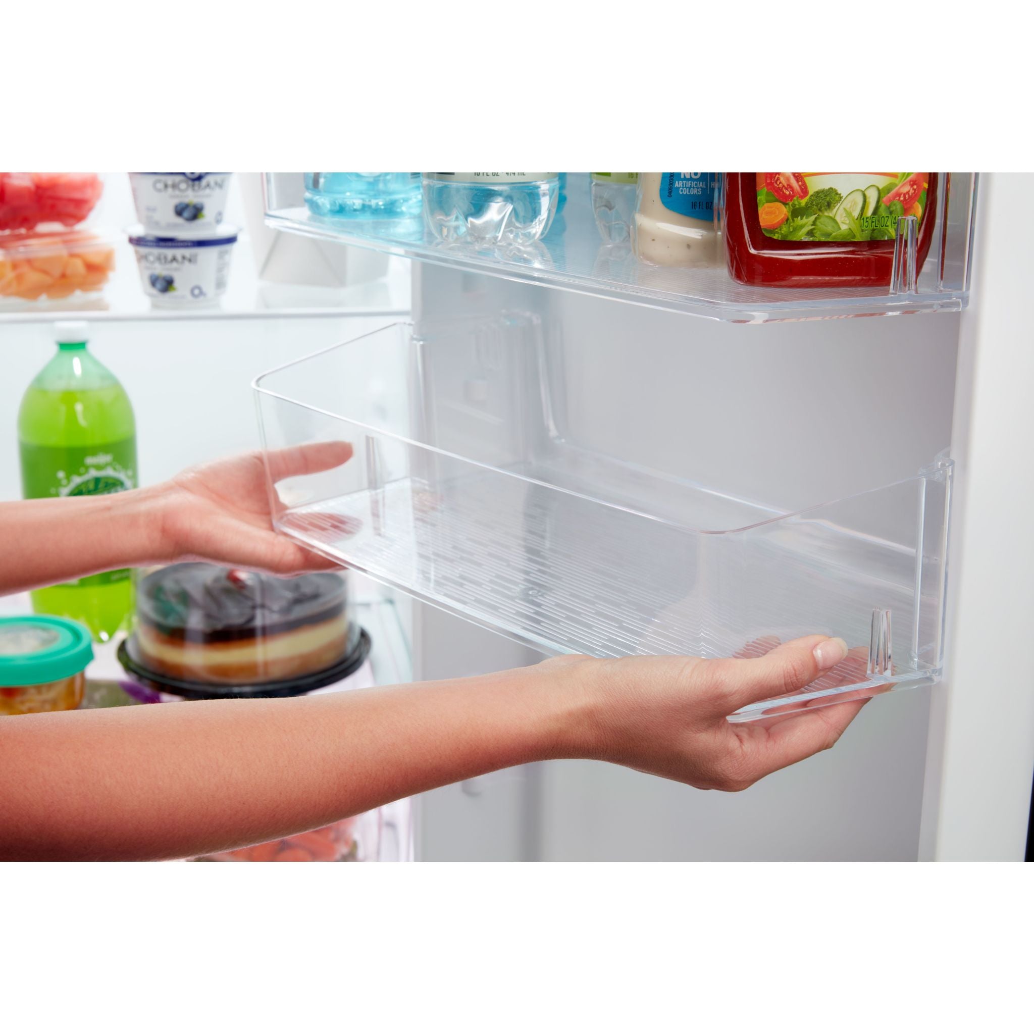 Amana Side by Side Refrigerator (ASI2175GRS) - 25.5 Cu. Ft. Stainless Steel French Door Fridge with Ice Maker & Water Dispenser - Perfect for Large Families & Open Kitchen Designs