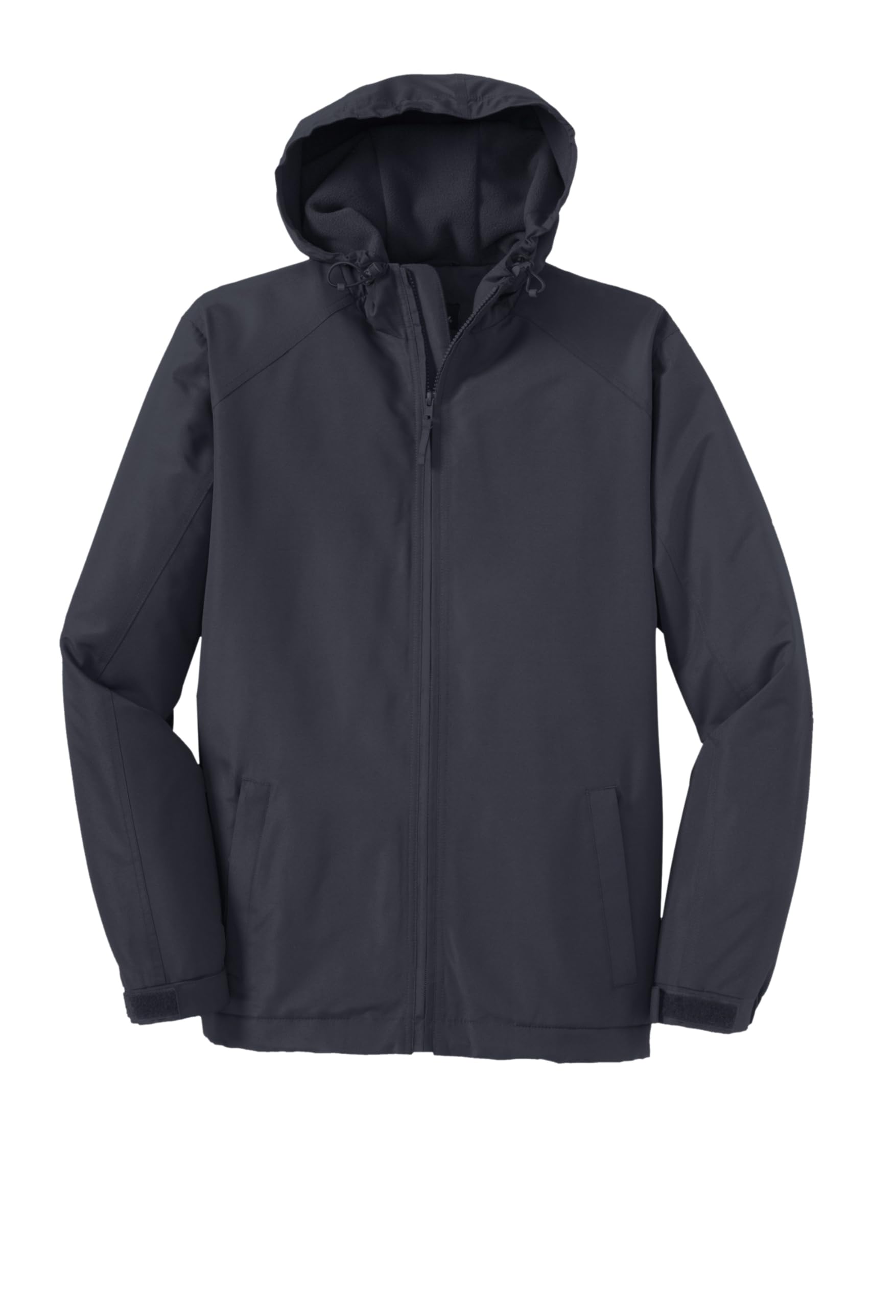 Port Authority Hooded Charger Jacket for Men & Women - Lightweight Water-Resistant Fleece-Lined Zip-Up Hoodie for Outdoor Work & Casual Wear