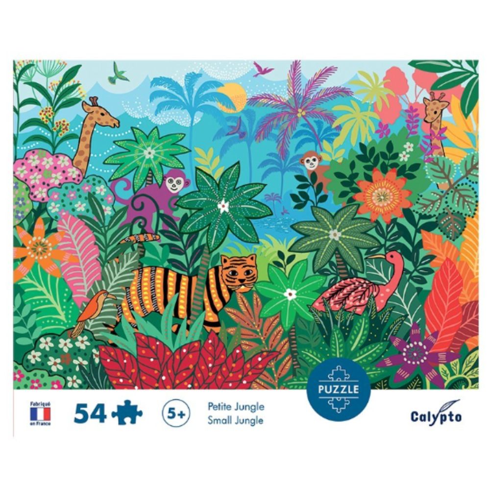 Calypto Small Jungle 54-Piece Jigsaw Puzzle for Kids - Fun Educational Toy for Family Game Night & Classroom Activities
