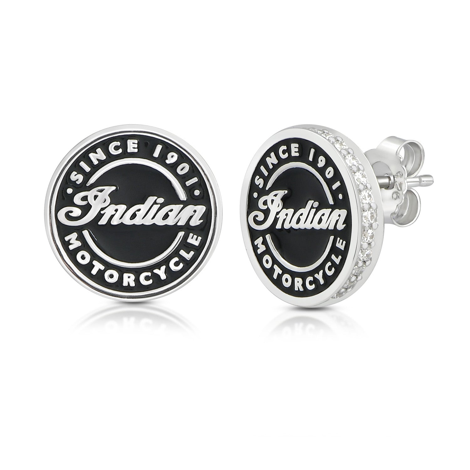 Sparkling Roundel Script & Bling Post Earrings for Women - Elegant Dangle Earrings for Party, Wedding & Special Occasions