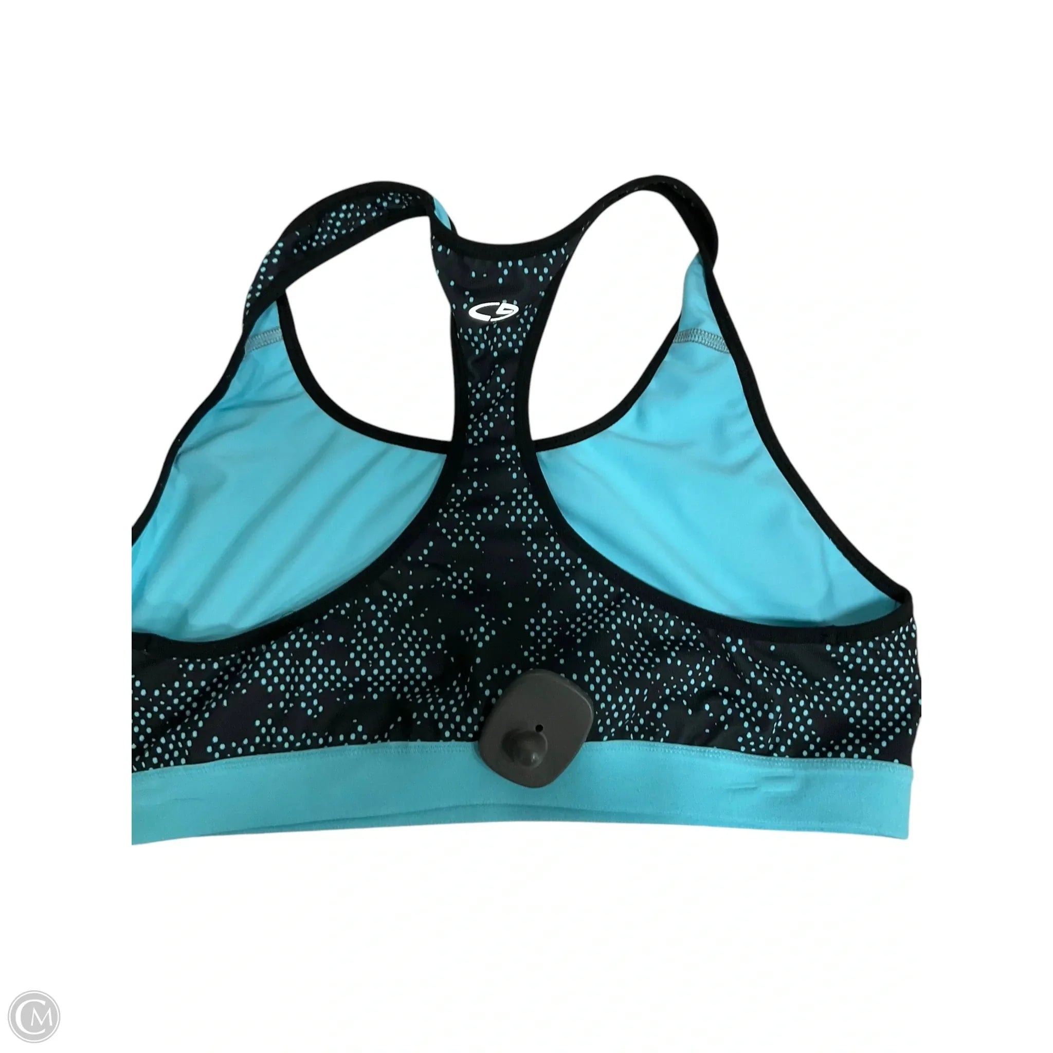 Champion Women's Athletic Sports Bra in Aqua Blue - XXL Size - High Support Workout Top for Running, Yoga & Gym