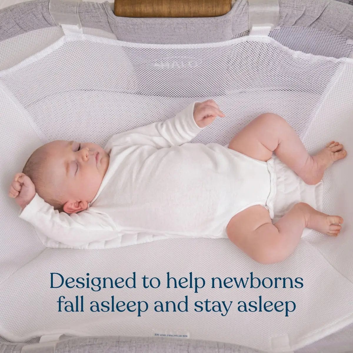 HALO Bassinest Newborn Insert - New & Improved Baby Bassinet for Safe Sleep - Perfect for Nursery, Bedroom & Travel