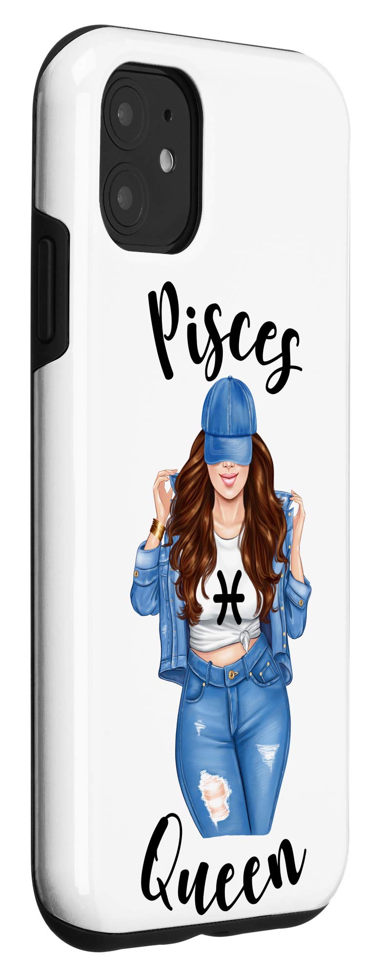 iPhone 11 Case - Streetwise Aquarius Queen Design for Women | Diva Birthday Gift | Protective Phone Cover for Daily Use & Special Occasions