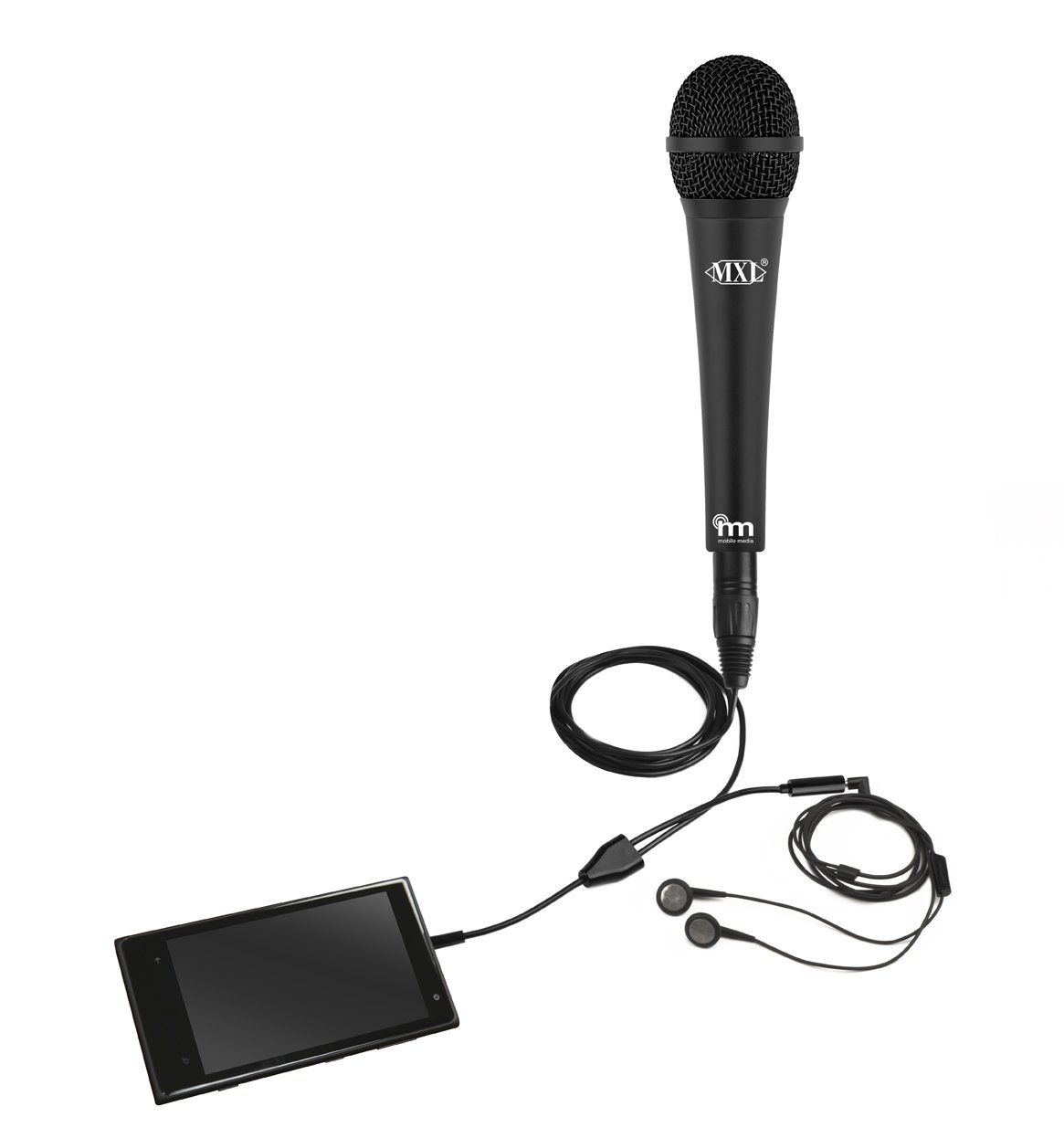 MXL MM130 Handheld Microphone for Smartphones & Tablets - Professional Recording, Podcasting, Live Streaming & Karaoke