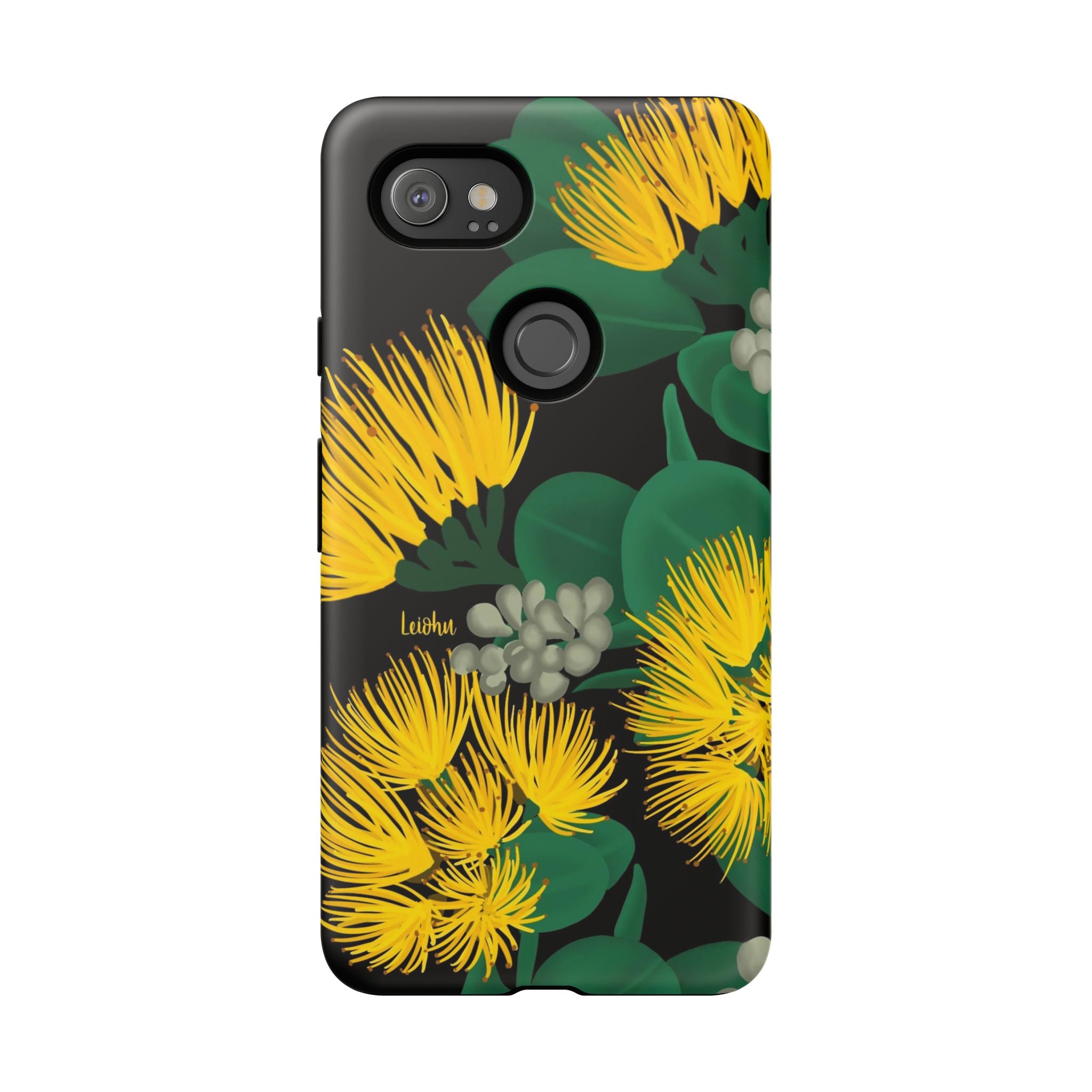Ōhi'a Lehua Yellow Flower Hawaiian Lei - Perfect for Google Pixel Phone Photography & Hawaiian Themed Events