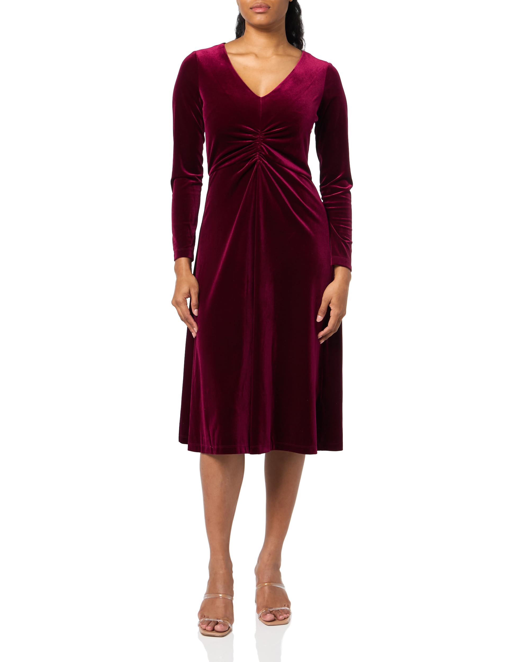 Eliza J Women's Side Ruched Velvet Sheath Dress - Elegant Formal & Cocktail Party Gown (Regular & Petite Sizes) | Perfect for Weddings, Evening Events & Holiday Parties