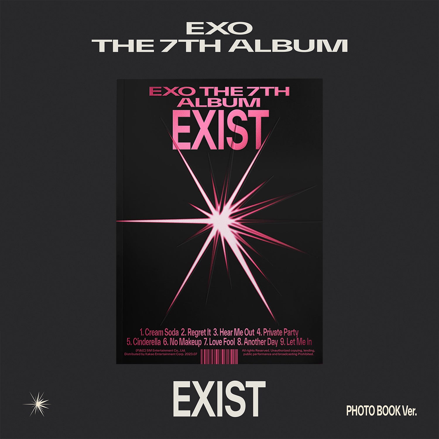 EXO 7th Album 'EXIST' Photobook - K-Pop Collectible Merchandise for Fans, Perfect for Display & Gifts