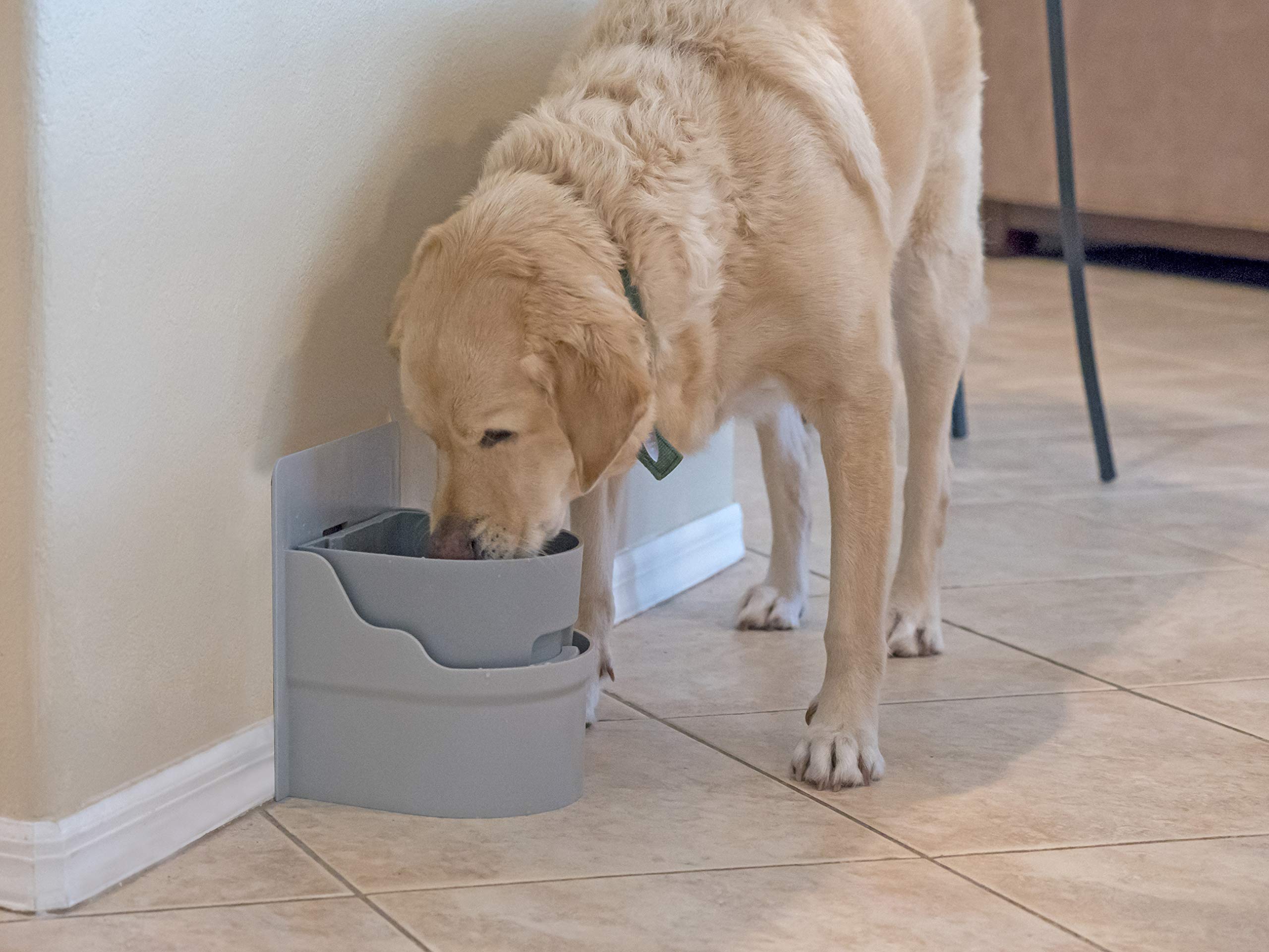 Automatic Pet Water Dispenser - Cabinet Mounted Dog & Cat Water Bowl for Continuous Fresh Water - Perfect for Home, Office, or Travel Use