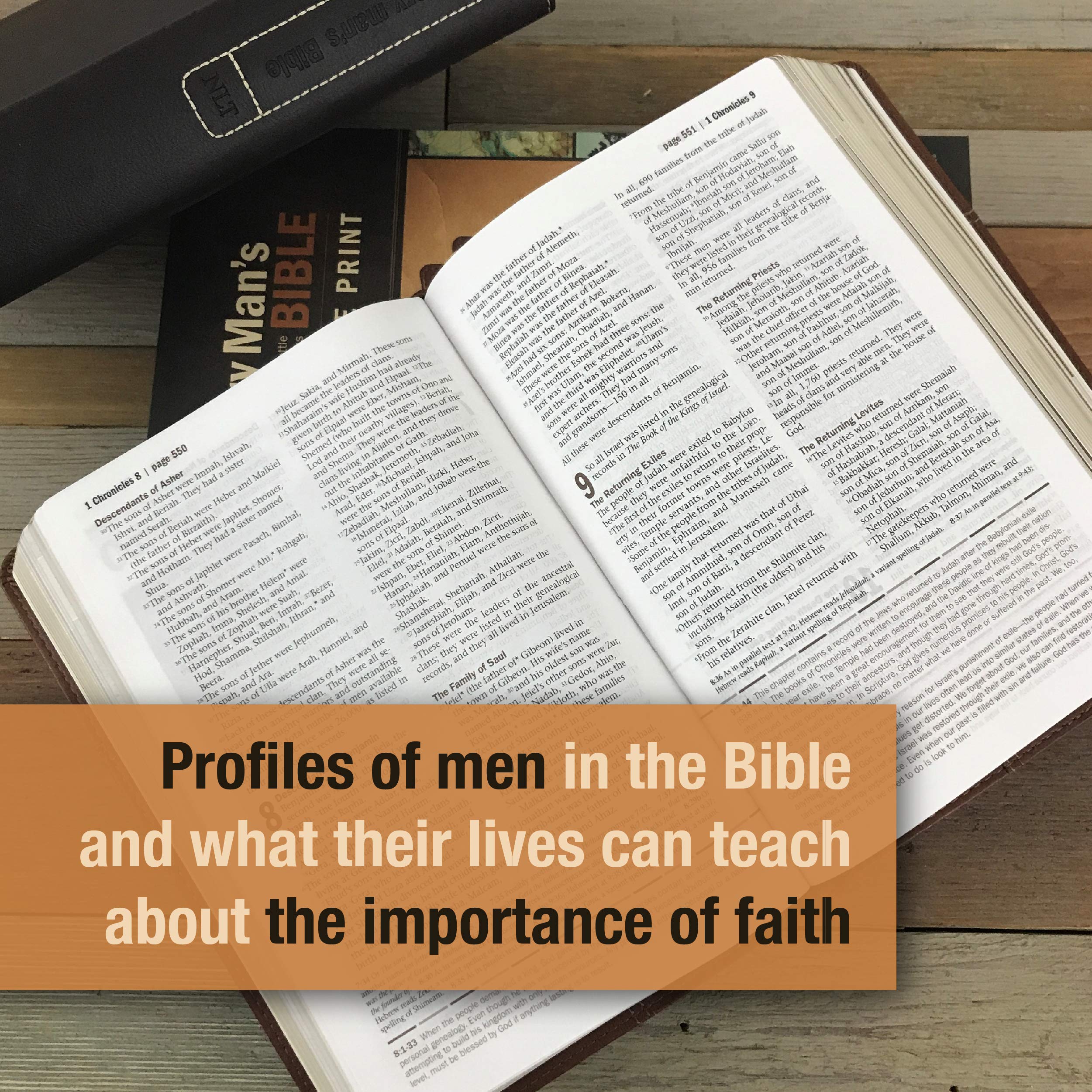 Every Man's Bible: New Living Translation - Hardcover Study Bible for Men with Study Notes, Book Introductions & 44 Charts | Christian Devotional, Men's Small Group Study, Personal Spiritual Growth