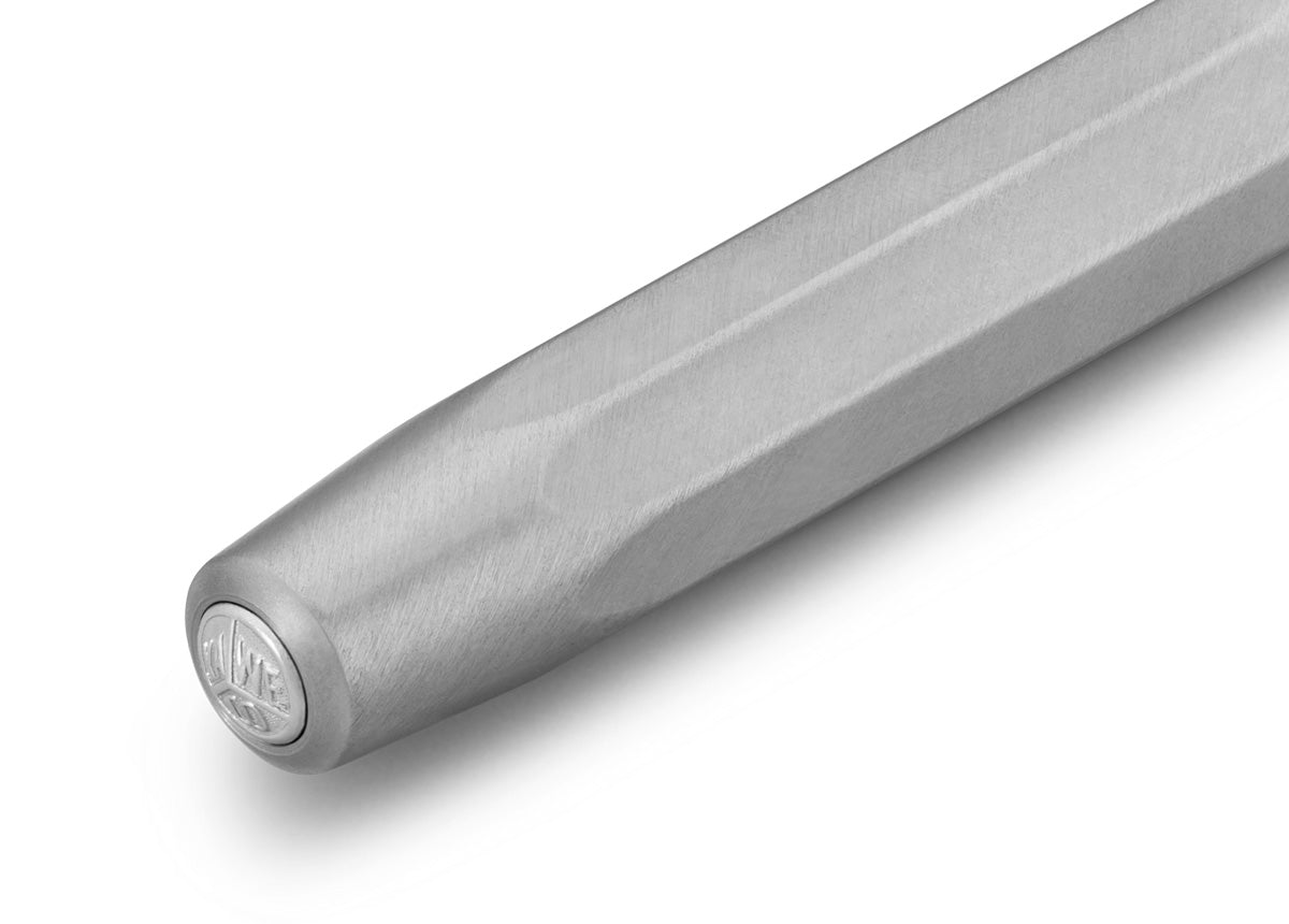 Kaweco Sport Steel Fountain Pen - Premium Stainless Steel Fine Nib Writing Pen for Calligraphy, Journaling & Office Use