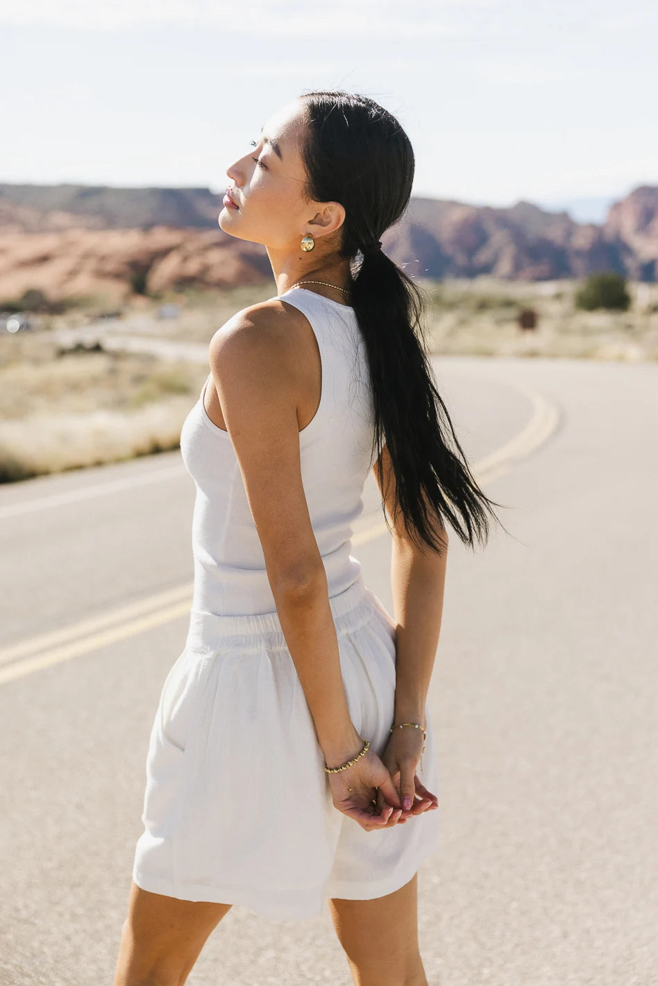 Moxie Ivory Tank Top for Women | Soft & Comfortable Summer Blouse | Perfect for Casual Wear, Beach Outings & Layering