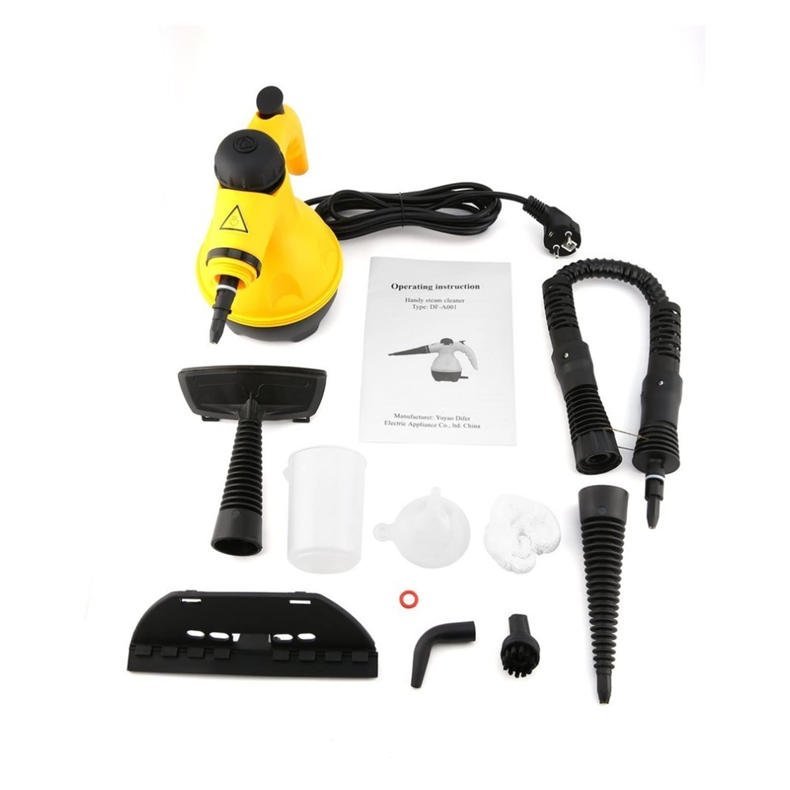 JIAOJIAO Kaijiao Store Electric Steam Cleaner - Portable Handheld Steamer for Home, Office & Kitchen Cleaning with Attachments & Brush Tool | Multi-Surface Sanitizer for Floors, Tiles, Upholstery & Appliances