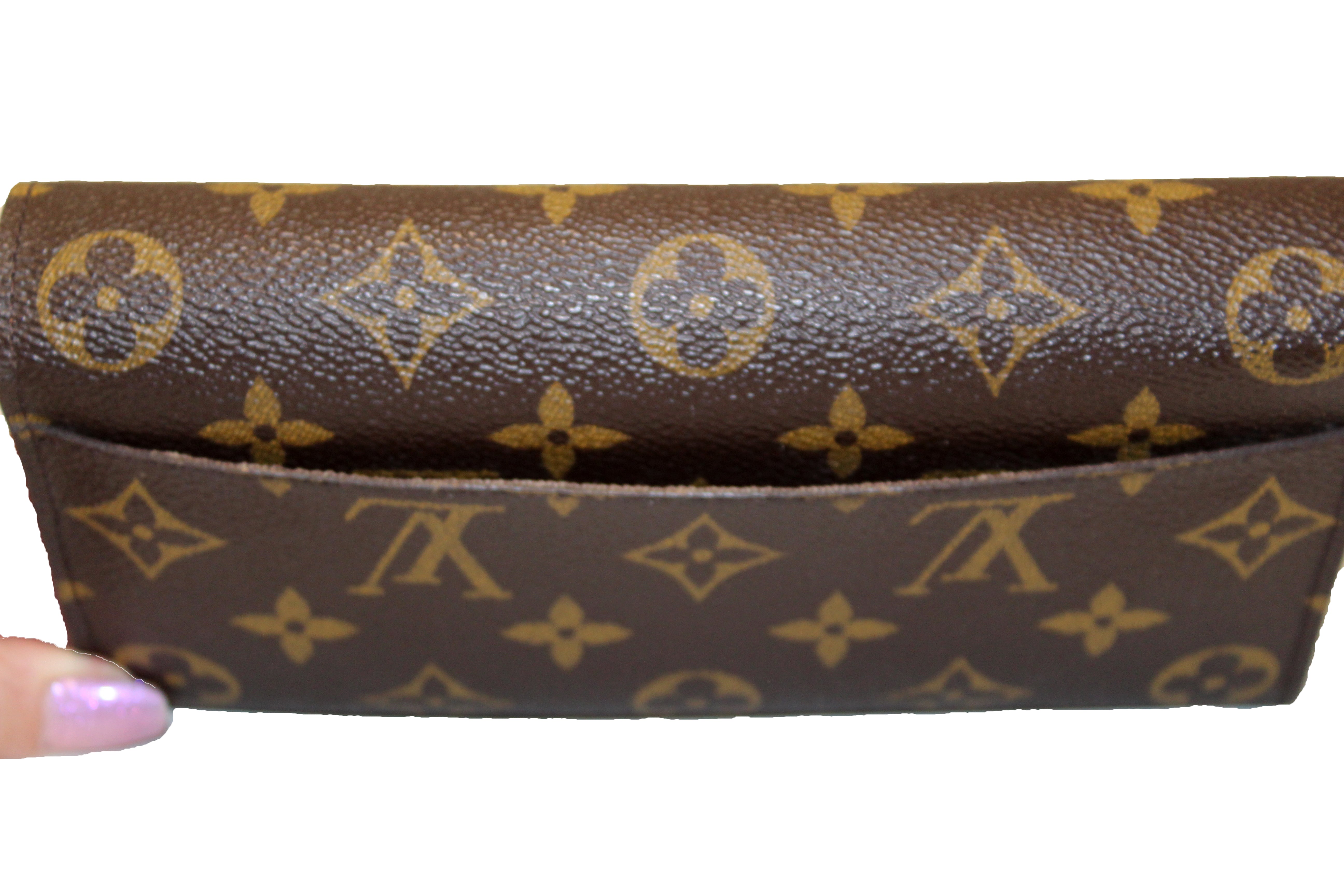 Authentic Louis Vuitton Monogram Canvas Sarah Long Wallet for Women - Luxury Designer Bifold Wallet with Multiple Card Slots & Zippered Coin Pocket - Perfect for Everyday Use, Travel & Gift Giving