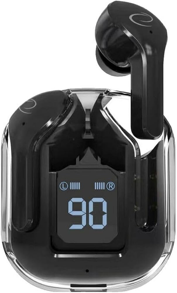 Esperanza EH238K Wireless Bluetooth Earbuds, TWS In-Ear Headphones with Noise Cancellation - Black | Perfect for Gym, Running, Travel & Work