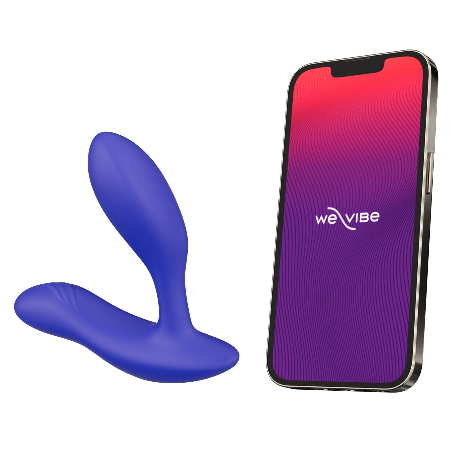 We-Vibe Vector+ Bluetooth Prostate Massager & Vibrating Butt Plug | Remote Control Anal Vibrator with 10 Vibration Modes | Waterproof Silicone Sex Toy for Men & Couples | Long Distance App Control | Perfect for Solo Play & Partnered Intimacy | Blue