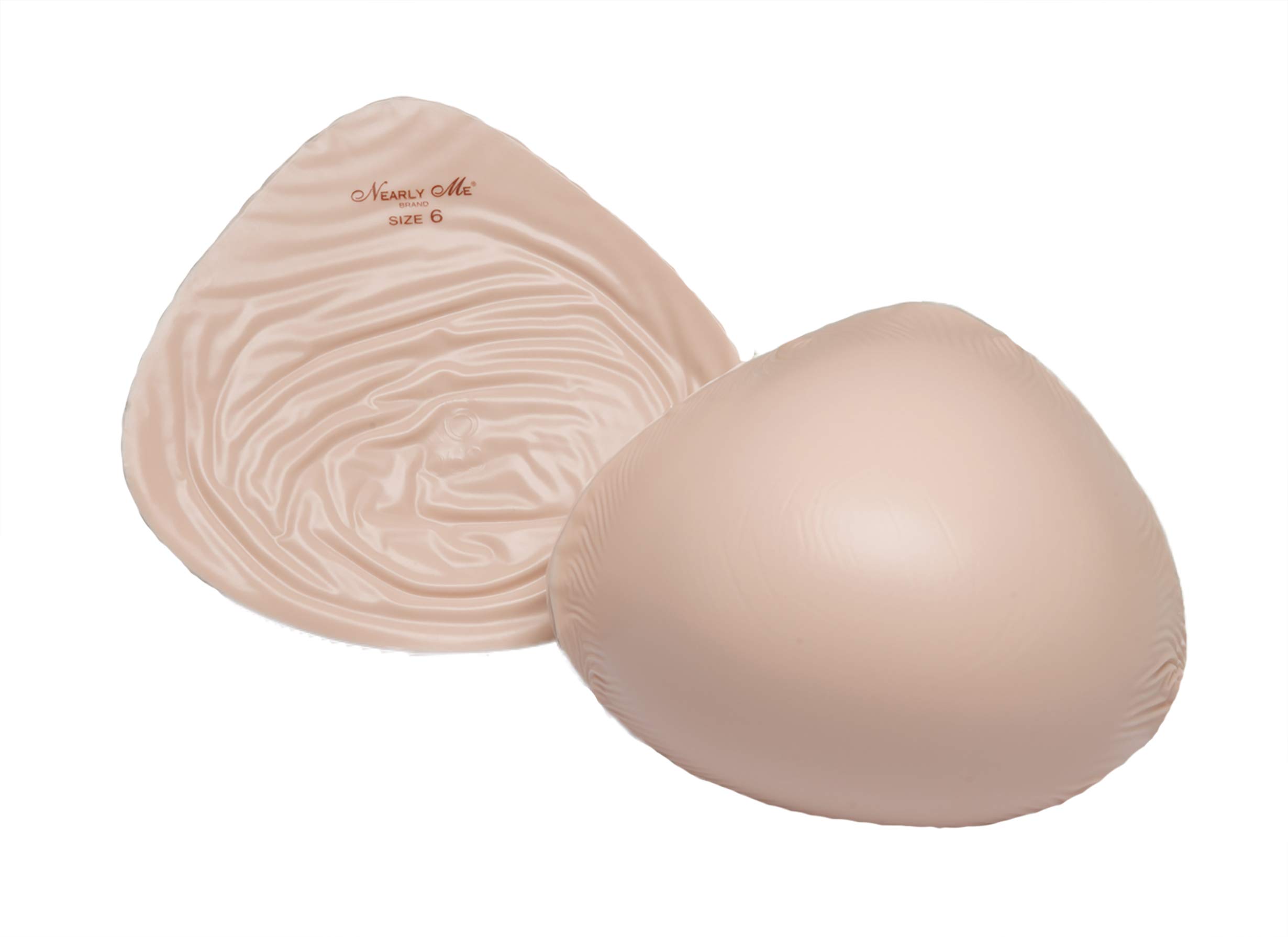 Nearly Me #985 Super Soft Ultra Lite Full Triangle Silicone Mastectomy Breast Form - Lightweight Comfort for Post-Surgery Recovery | Perfect for Daily Wear, Swimming & Active Lifestyles
