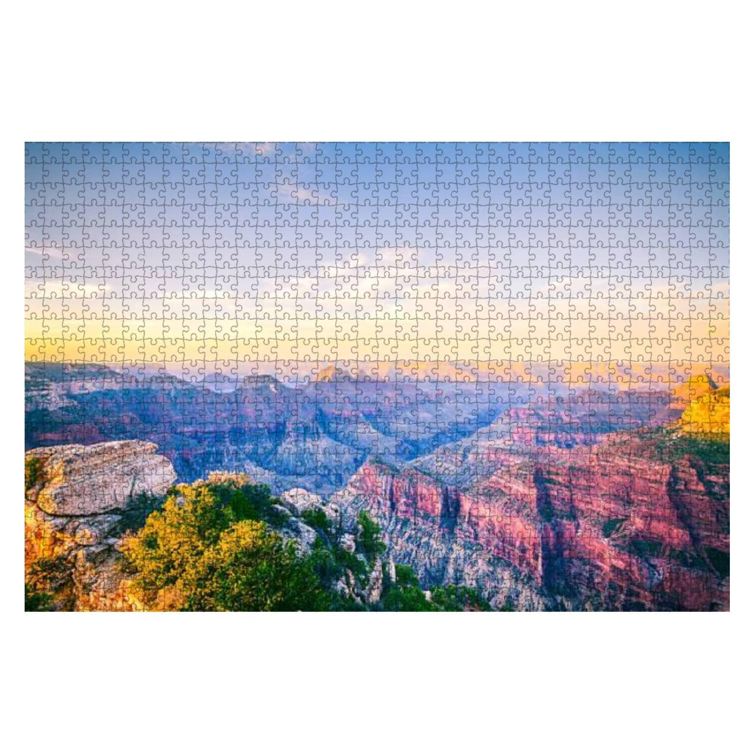 1000-Piece Grand Canyon National Park Sunrise North Rim Jigsaw Puzzle - Large Wooden Puzzle for Adults & Kids, Educational Toy, Creative Game, Home Decor (Perfect for Family Game Nights & Stress Relief)