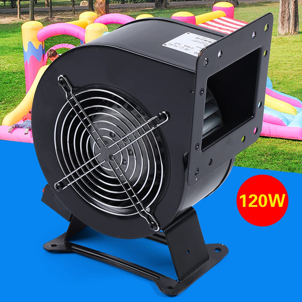 110V 120W High Pressure Centrifugal Blower Fan for Outdoor Wood Furnace & Boiler - 196CFM Airflow, 2600 RPM, Durable Flange Design - Perfect for Heating Systems, Workshop Ventilation, and Industrial Air Circulation