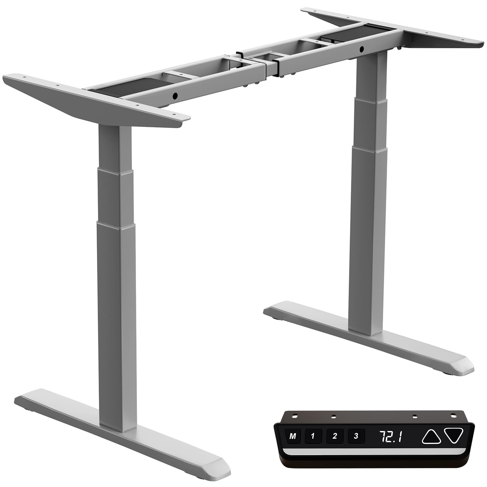 Dual Motor Electric Standing Desk Frame with Memory Controller - Adjustable Height up to 49.3