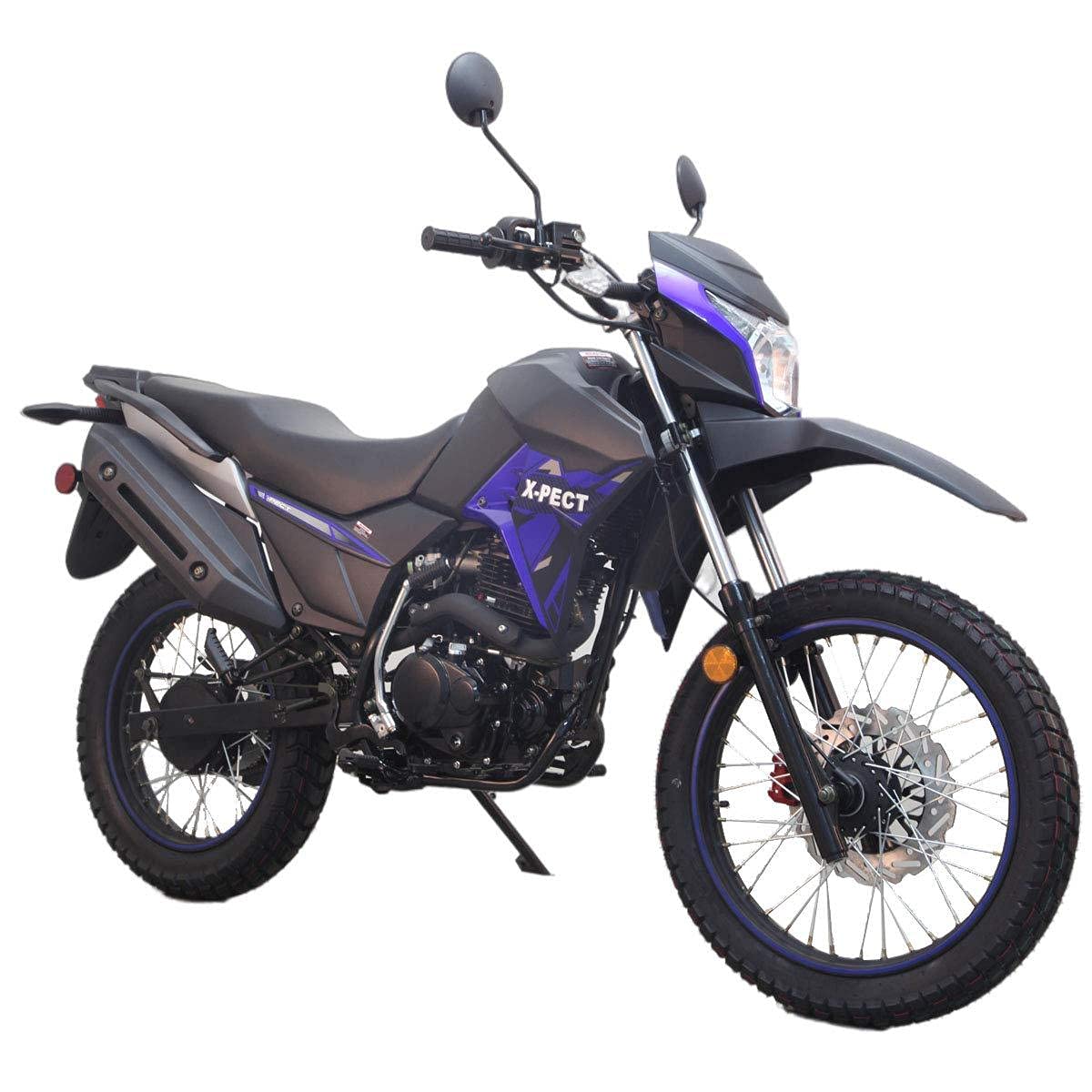 X-PRO X-Pect 14HP Adult Dirt Bike - 125cc Fuel Injection Enduro Motorcycle, Street Legal Dirt Bikes by Lifan (Blue) - Perfect for Off-Road Trails, Motocross & Urban Commuting